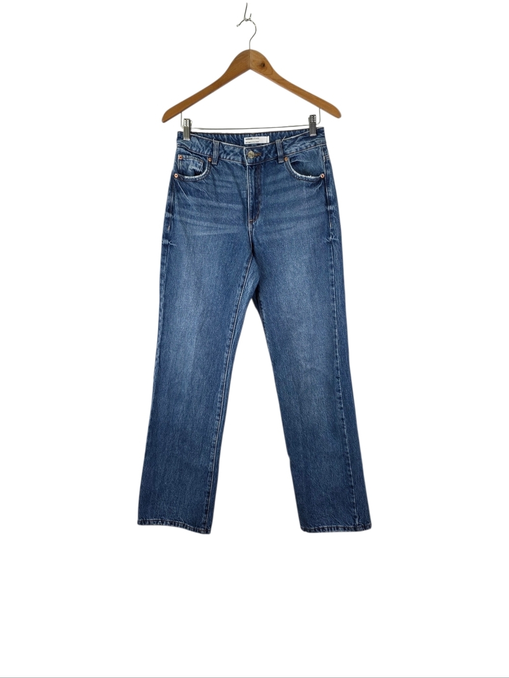 Garage Denim Juniors Size 3 90s Straight Jeans Washed Charlie Blue Mid Cotton